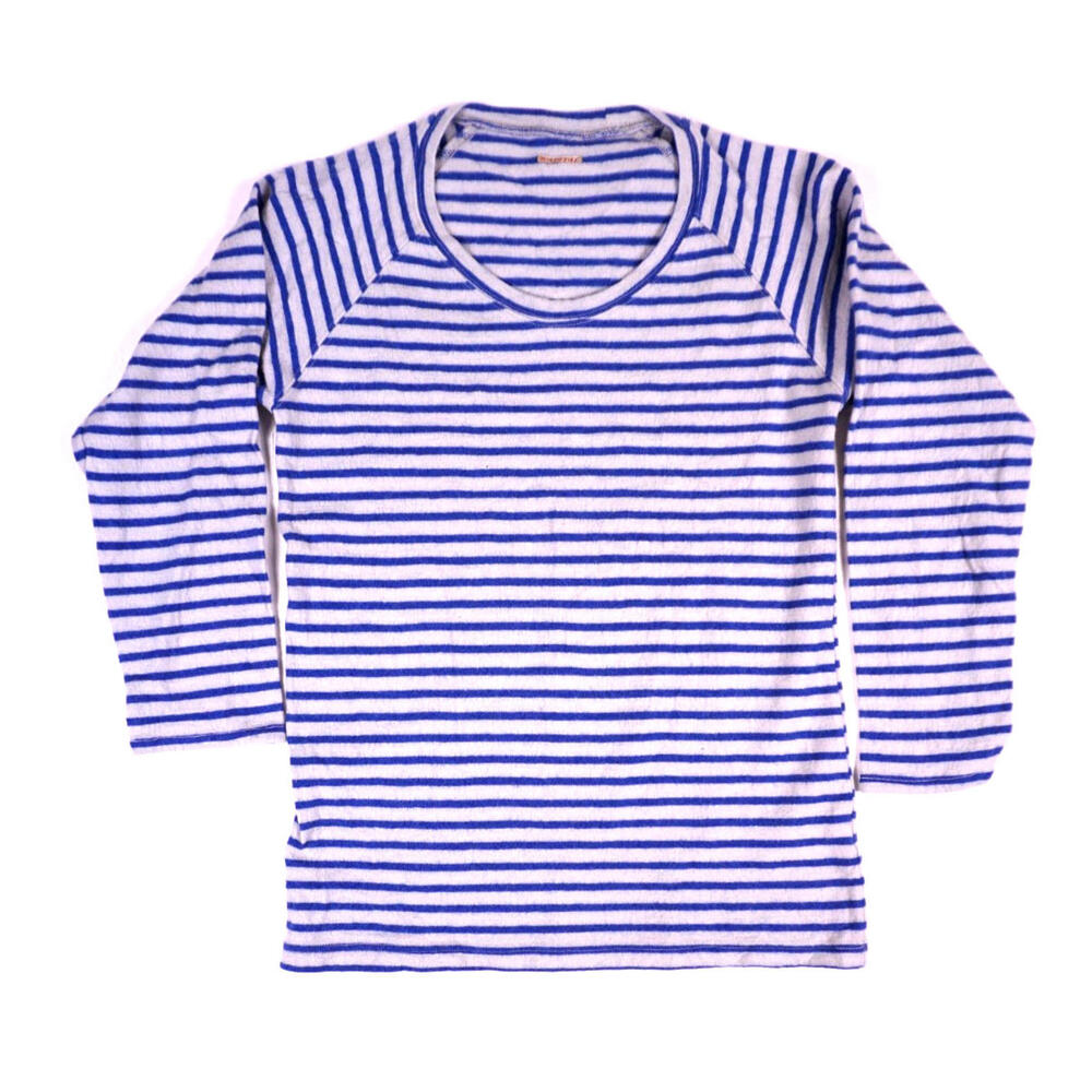 Kapital Long Sleeve Striped Wool Shirt Size 2 Small Designer Made Japan Sailor